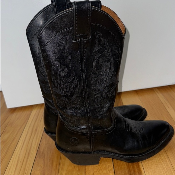 Black Leather Cowboy Boots Women’s Size 6.5 - Picture 9 of 9